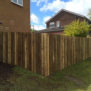 6ft panel boarded fence